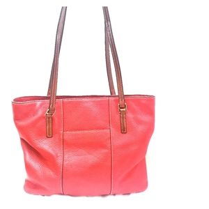 Dooney &Bourke Red Leather Tote Bag